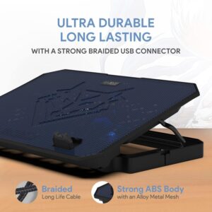 EvoFox Cooling Pads (Variations) (2 Fans - Black)